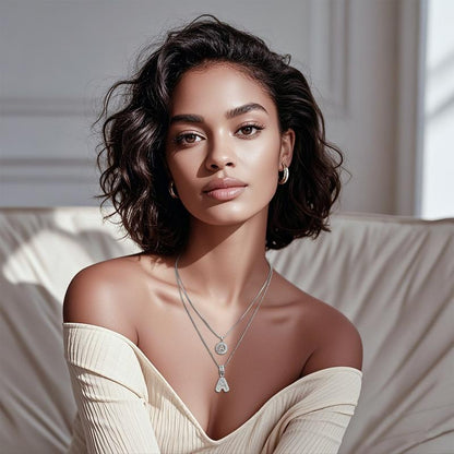 💍Last Day Only $12.99 & 2 Pack💍 Initial Letter Pendant Necklaces-Best Gift for your friends💝