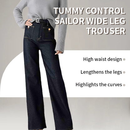 ⏰NEW EXCLUSIVE FLASH SALE - 48% off📢💥Tummy Control Sailor Wide Leg Trouser