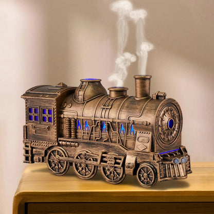 Humidifiers for Bedroom, Cool Quiet Steam Train Looking Mist Air Humidifier Diffuse