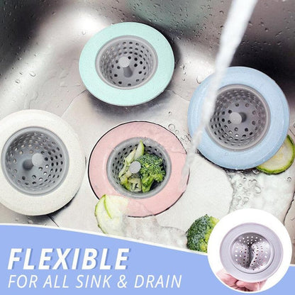 Silicone Anti-Clog Flexible Sink Strainer