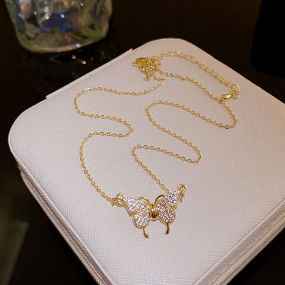 Magnetic Butterfly Patchwork Necklace