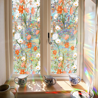 🎄Christmas Sales 49% OFF-Colorful Floral Bouquet Window Sticker