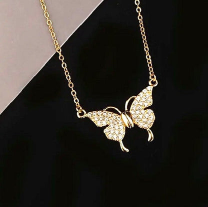 Magnetic Butterfly Patchwork Necklace