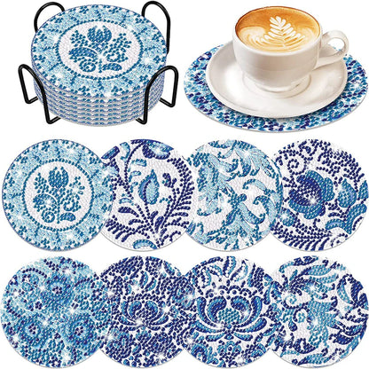 ☕DIY Special Shaped Diamond Painting Coaster👍