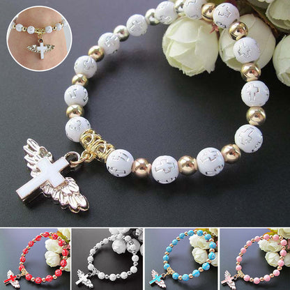 🎁2024 New Year Hot Sale🎁49% OFF🔥Angel Wing Cross Bracelet