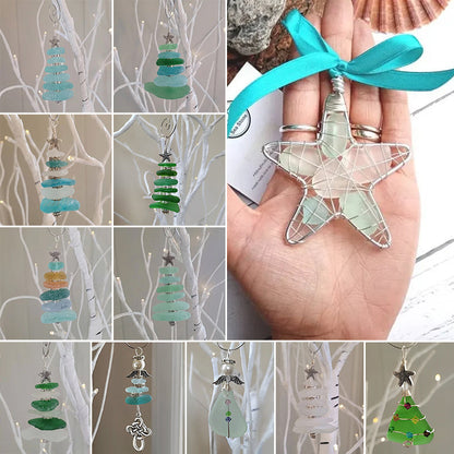 Sea Glass Christmas Tree Ornament