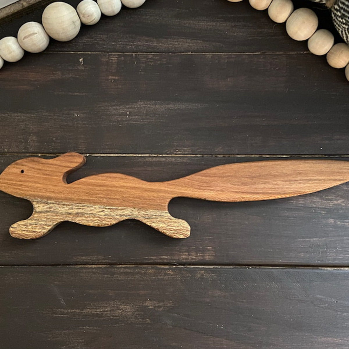 Wooden Squirrel Oven Rack Push/Pull Stick