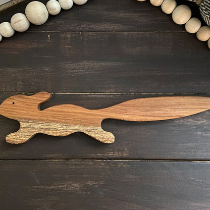 Wooden Squirrel Oven Rack Push/Pull Stick