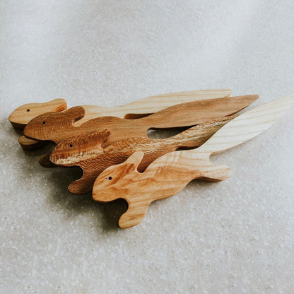 Wooden Squirrel Oven Rack Push/Pull Stick