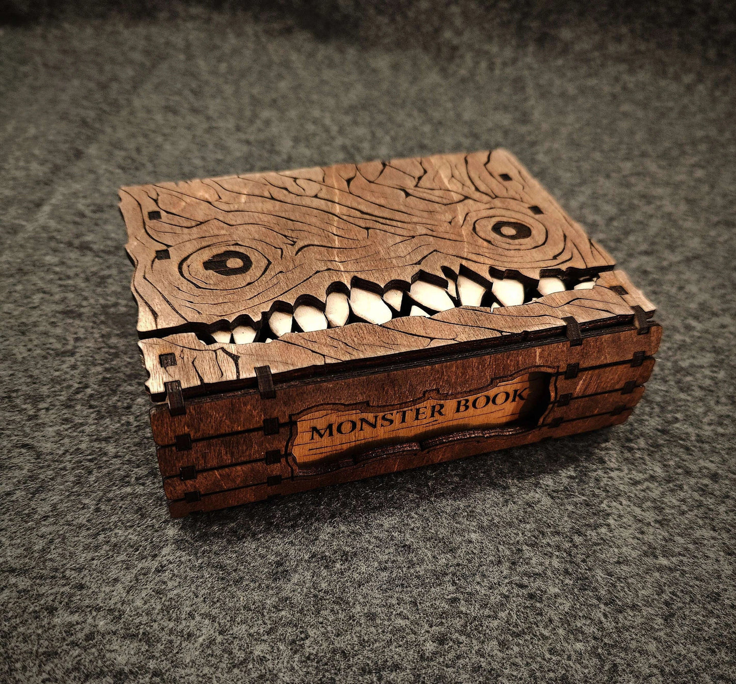 👹 Monster Book Mimic Tabletop Storage Box 📚