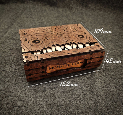 👹 Monster Book Mimic Tabletop Storage Box 📚