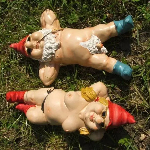 ✨Hot Sale 50% Off-Naughty Garden Gnome Funny Statue