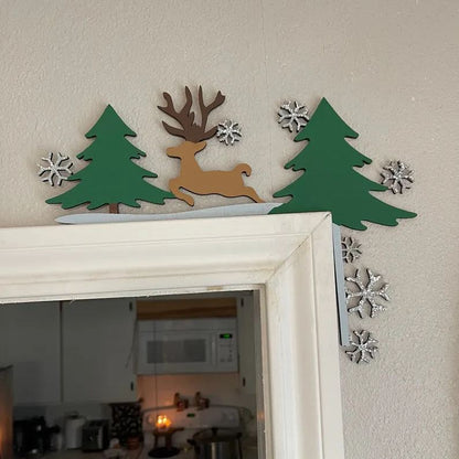 🎅2024 Christmas Gift 50% Off--Metal Christmas Door Topper