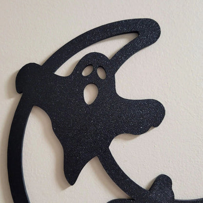 Metal Halloween Moon Door Corner Topper Decoration