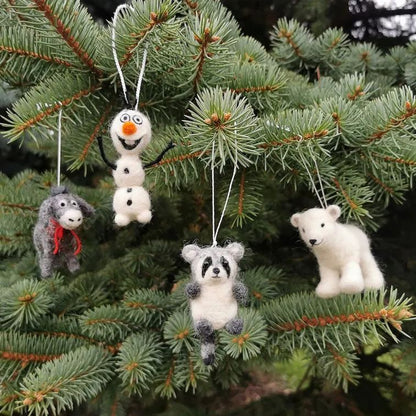 🧸Adorable Needle Felted Christmas Plush Toys🎄