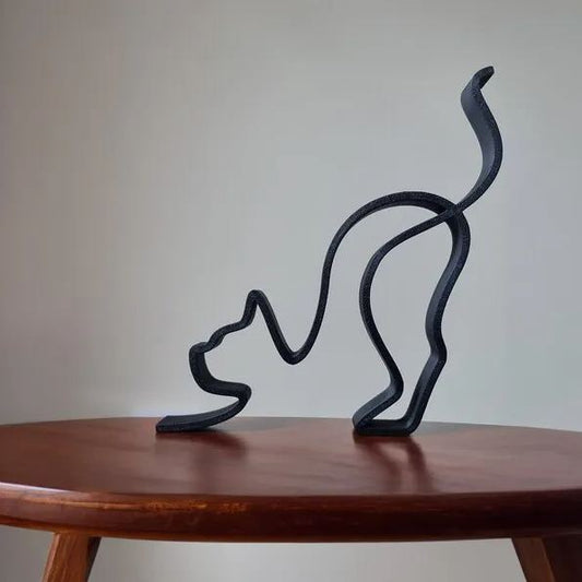 Cat Minimalistic Sculpture