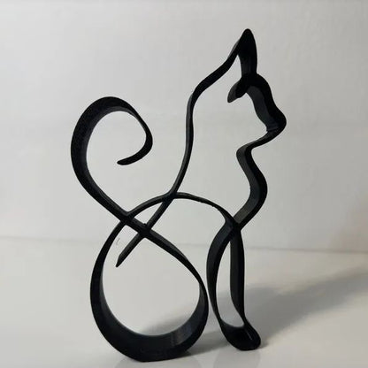 Cat Minimalistic Sculpture