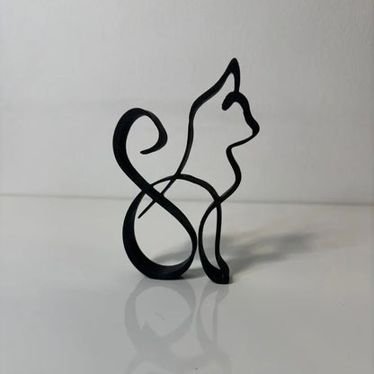 Cat Minimalistic Sculpture