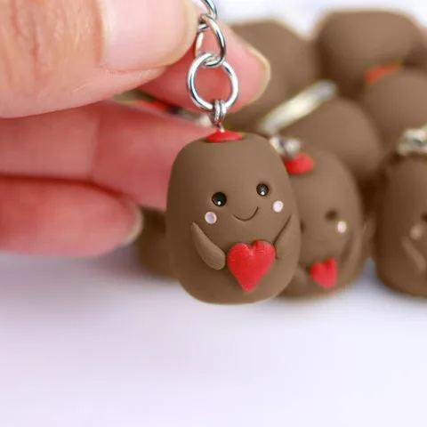 Olive Couple Keychain