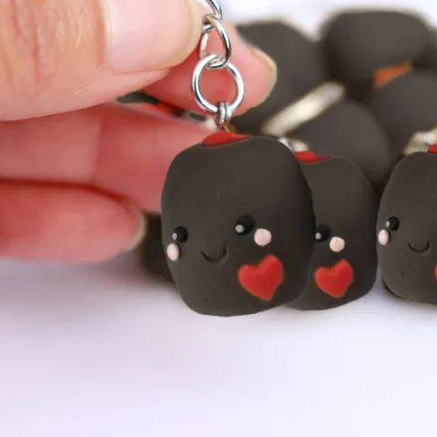 Olive Couple Keychain