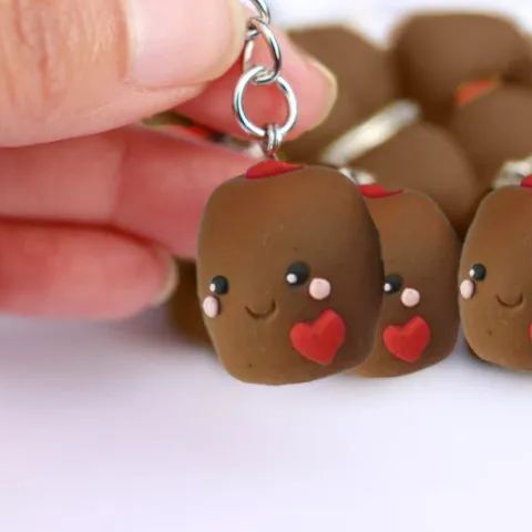 Olive Couple Keychain