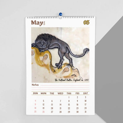 🦁Funny Medieval Lion Paintings Calendar 2025📅
