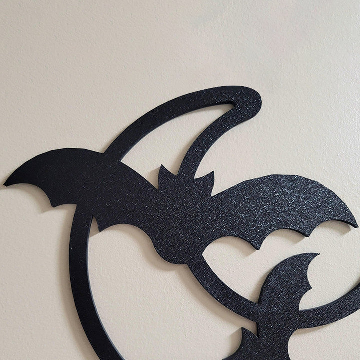 Metal Halloween Moon Door Corner Topper Decoration