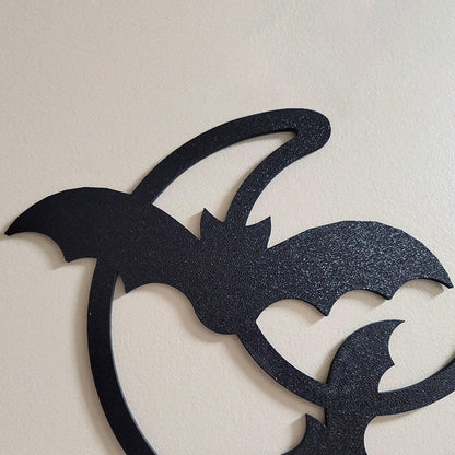 Metal Halloween Moon Door Corner Topper Decoration