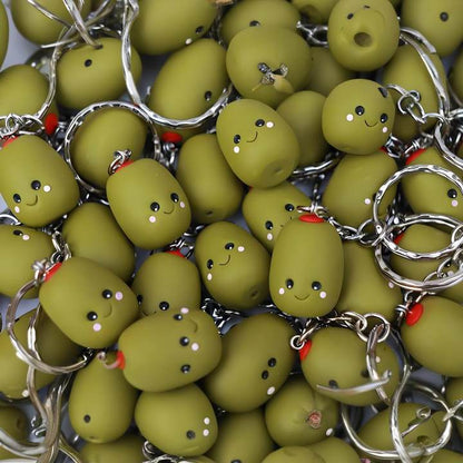 Olive Couple Keychain