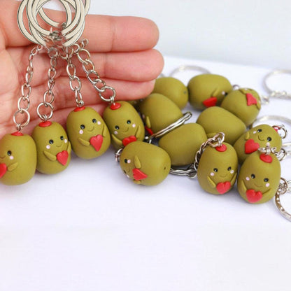 Olive Couple Keychain