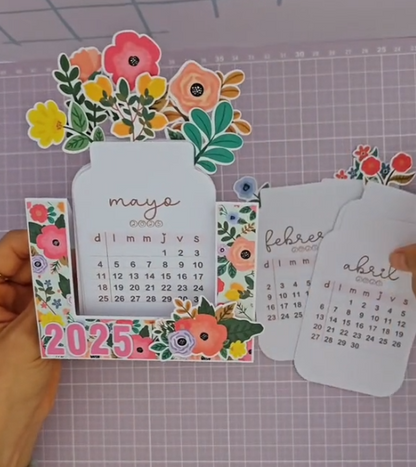 🌷Best Christmas Gift🎁--2025 Bloomy Flowers Desk Calendar📅