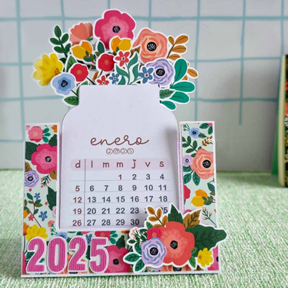 🌷Best Christmas Gift🎁--2025 Bloomy Flowers Desk Calendar📅