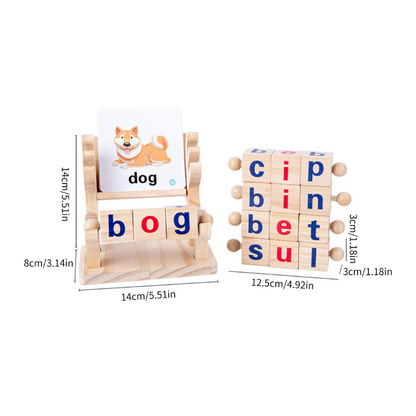 WordCraft Engaging ABC Learning with Wooden Blocks