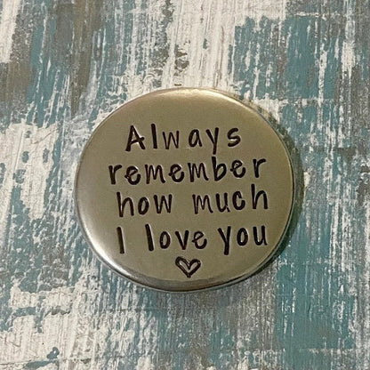 🎄CHRISTMAS PREFERRED🎁 - HEARTFELT PEWTER POCKET TOKENS