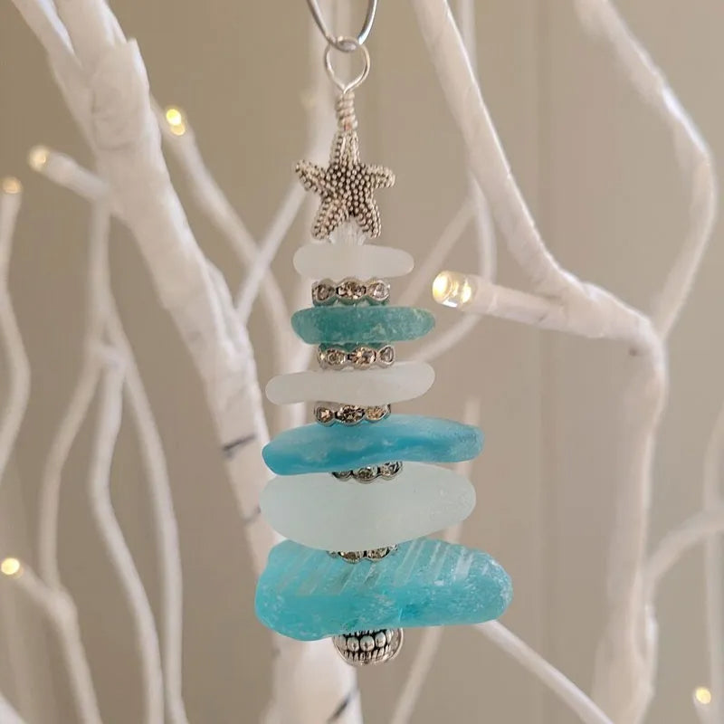 Sea Glass Christmas Tree Ornament