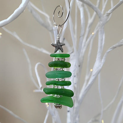Sea Glass Christmas Tree Ornament