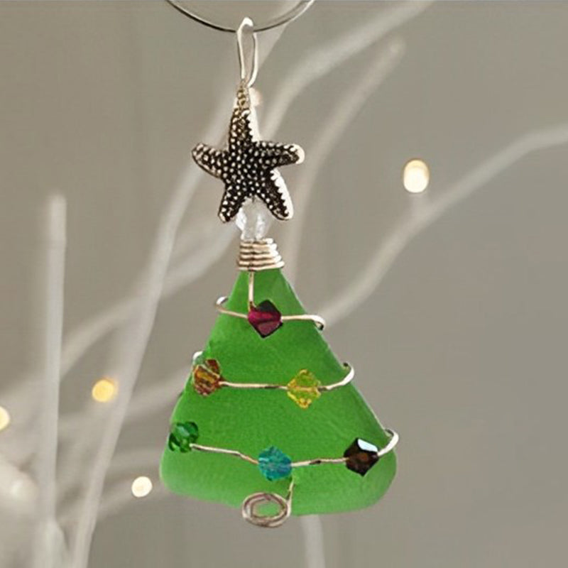 Sea Glass Christmas Tree Ornament