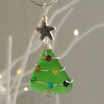 Sea Glass Christmas Tree Ornament